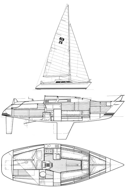 DOLPHIN 26 (VAN DE STADT) - Drawing