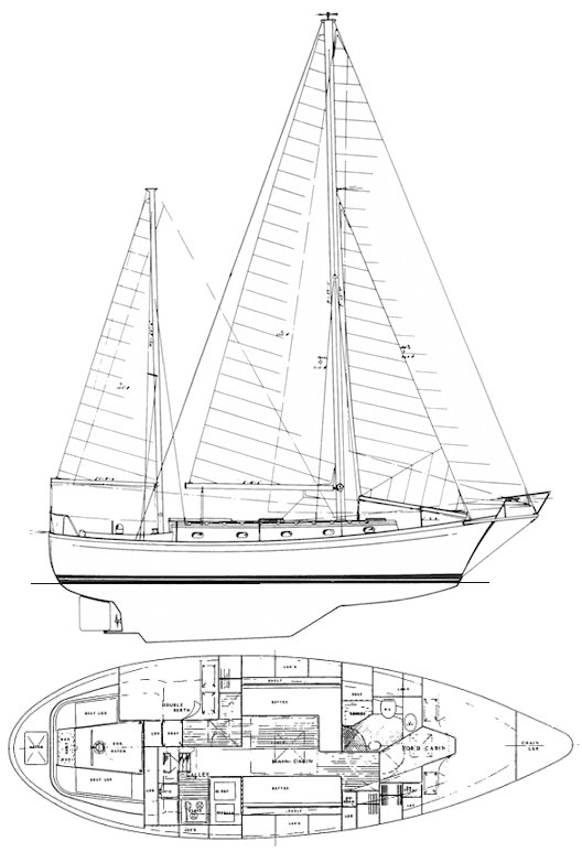 FALES 38 EXPLORER - Drawing