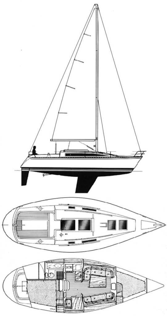 FIRST 325 (BENETEAU) - Drawing