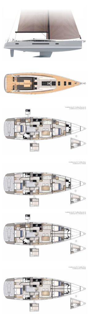 JEANNEAU YACHTS 65 - Drawing
