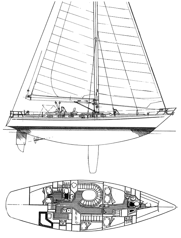 LITTLE HARBOR 51 - Drawing