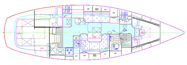 BRUCKMANN 42 CRUISING - Drawing