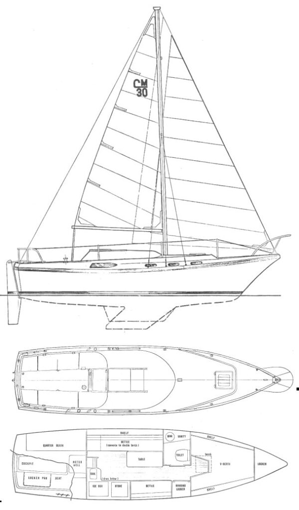 CLIPPER MARINE 30 - Drawing