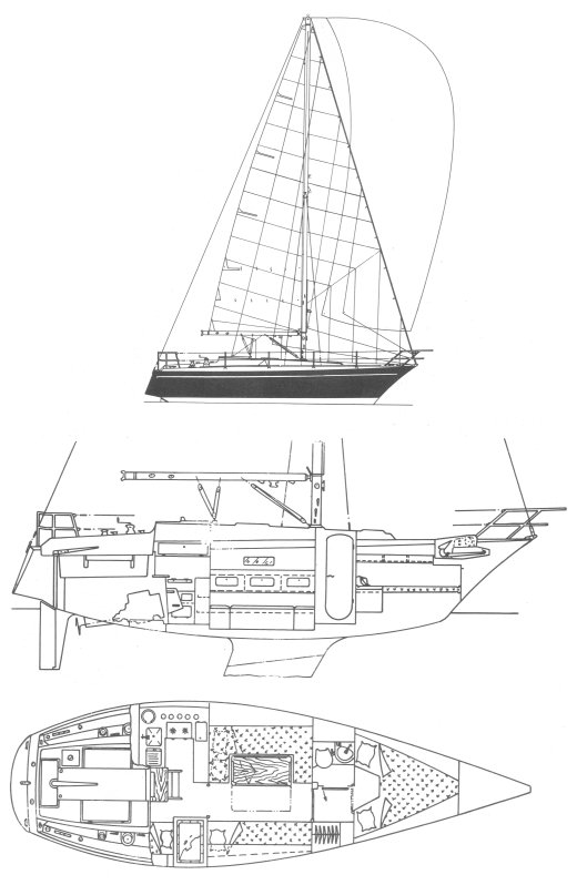 DUFOUR 34 - Drawing
