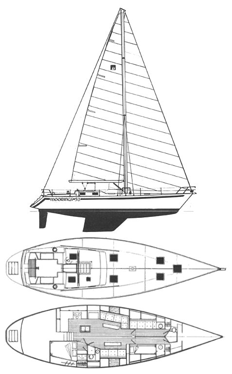 MOORINGS 50 - Drawing