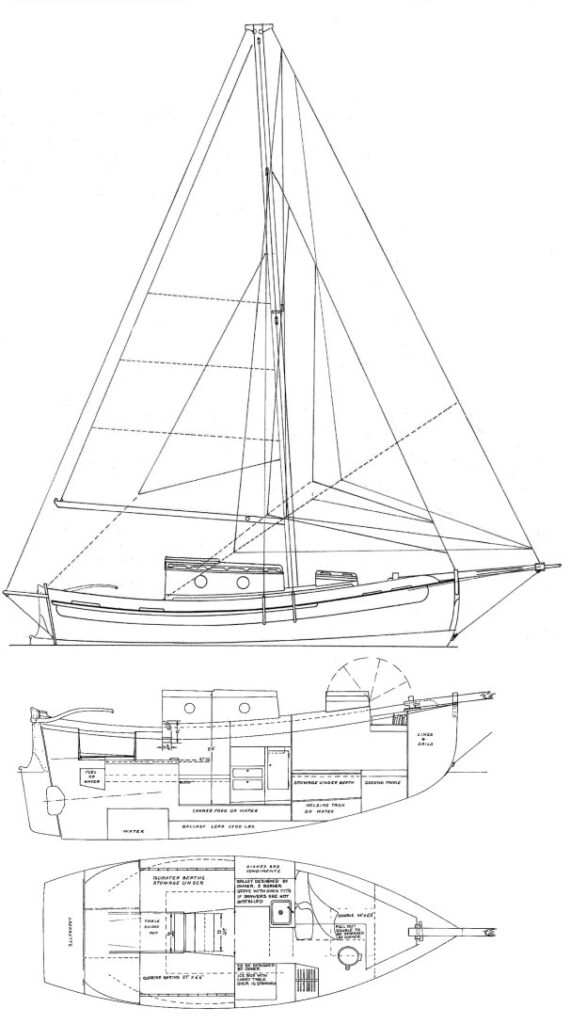 FALMOUTH CUTTER 22 - Drawing
