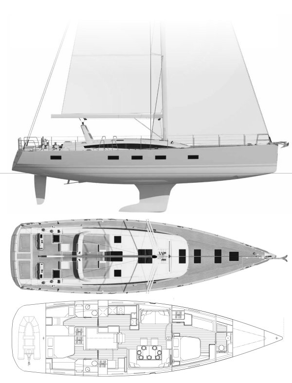 JEANNEAU YACHTS 64 - Drawing