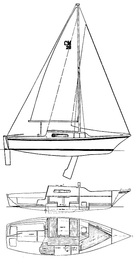 CLIPPER MARINE 26 - Drawing