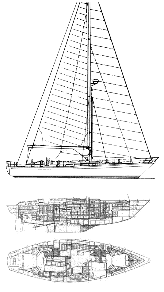 LITTLE HARBOR 53 CC - Drawing
