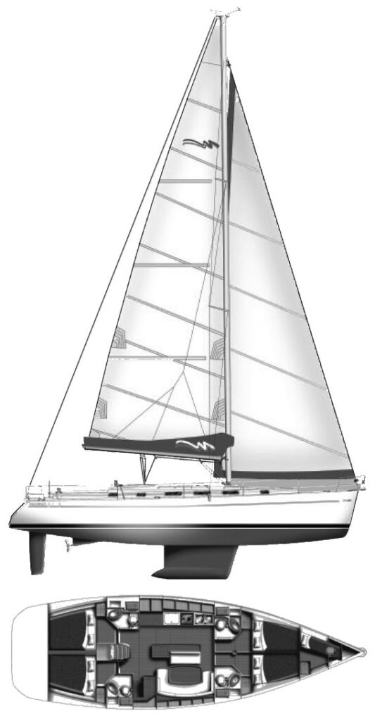MOORINGS 51.5 - Drawing