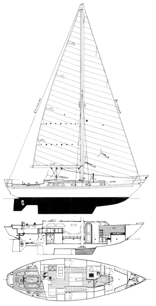 OCEAN CRUISING 40 - Drawing