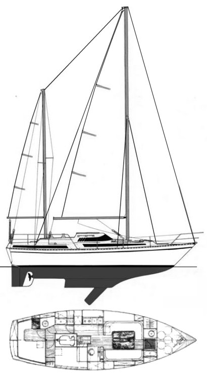 EVASION 37 (BENETEAU) - Drawing