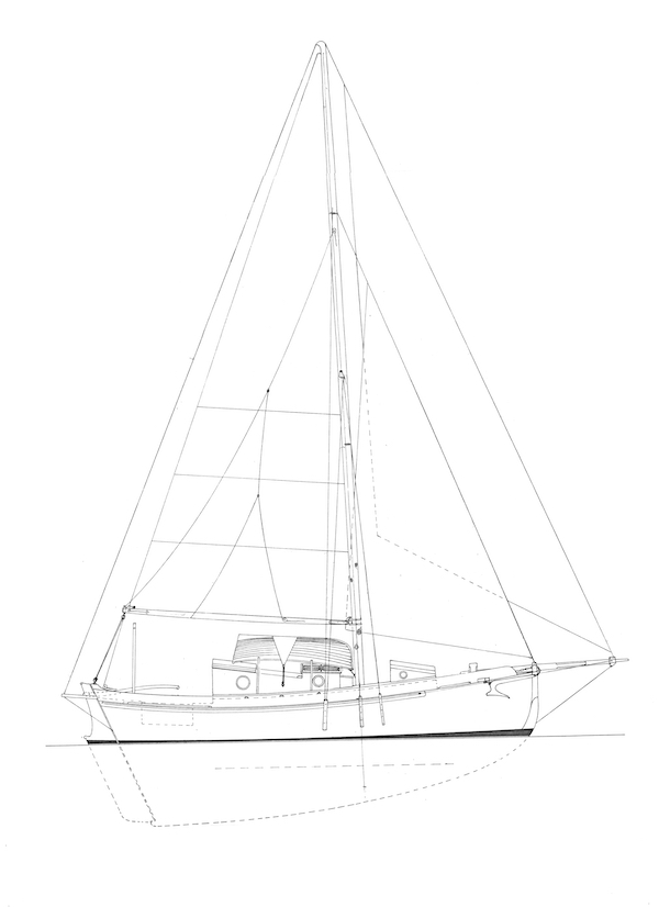 FALMOUTH CUTTER 26 - Drawing