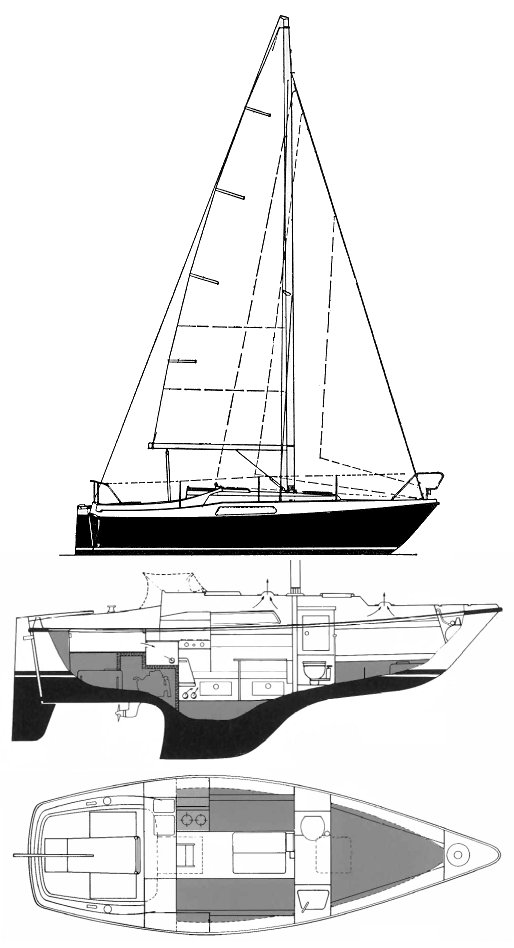 HALLBERG-RASSY 26 - Drawing