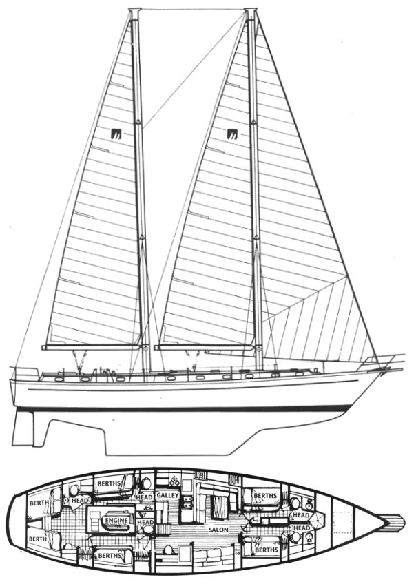 MOORINGS 60 - Drawing