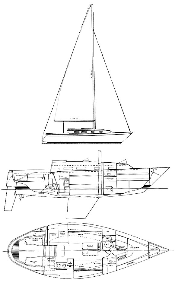 PEARSON 31 - Drawing