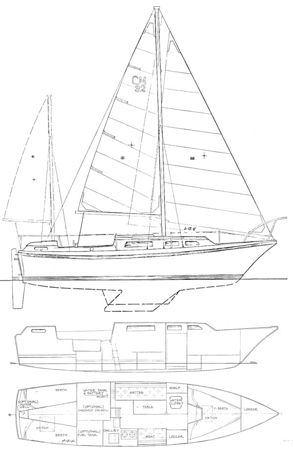 CLIPPER MARINE 32 - Drawing