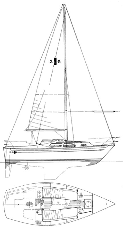 ISLANDER 26 - Drawing