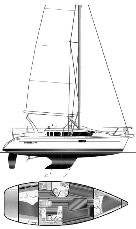 HUNTER 310 - Drawing