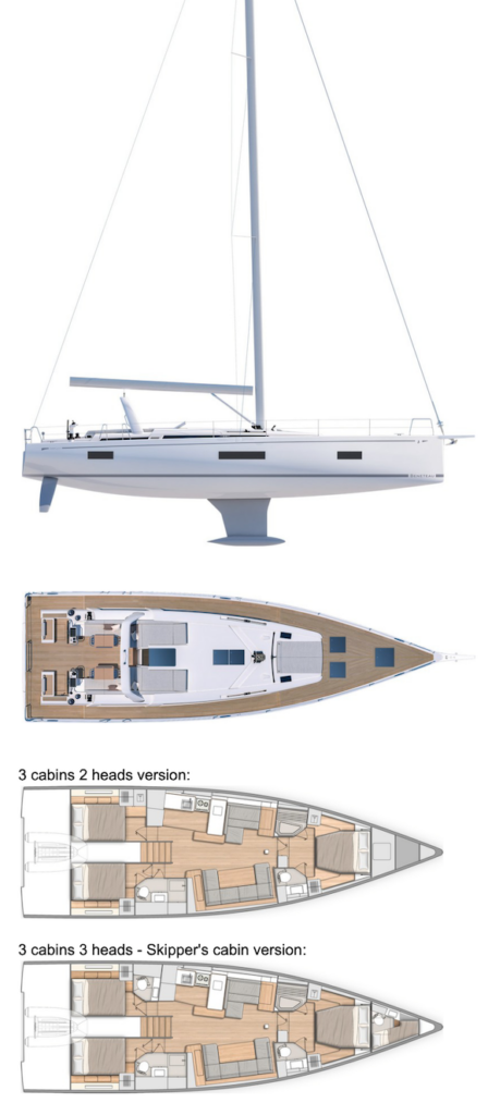 OCEANIS YACHT 54 (BENETEAU) - Drawing