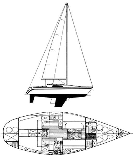 FIRST 35 (BENETEAU) - Drawing