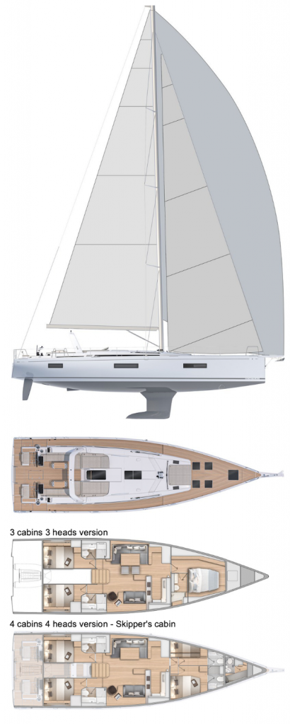 OCEANIS YACHT 60 (BENETEAU) - Drawing