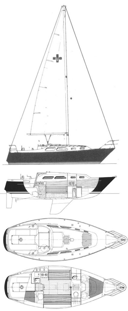 ISLANDER 28 - Drawing