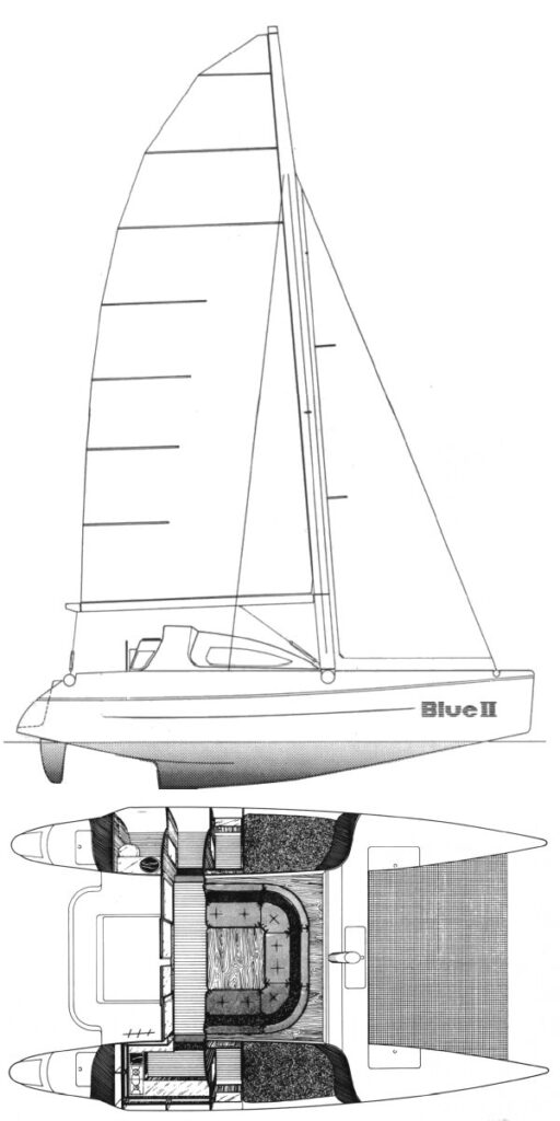 BLUE II (BENETEAU) - Drawing