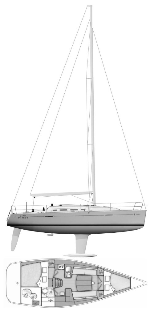 FIRST 35-2 (BENETEAU) - Drawing