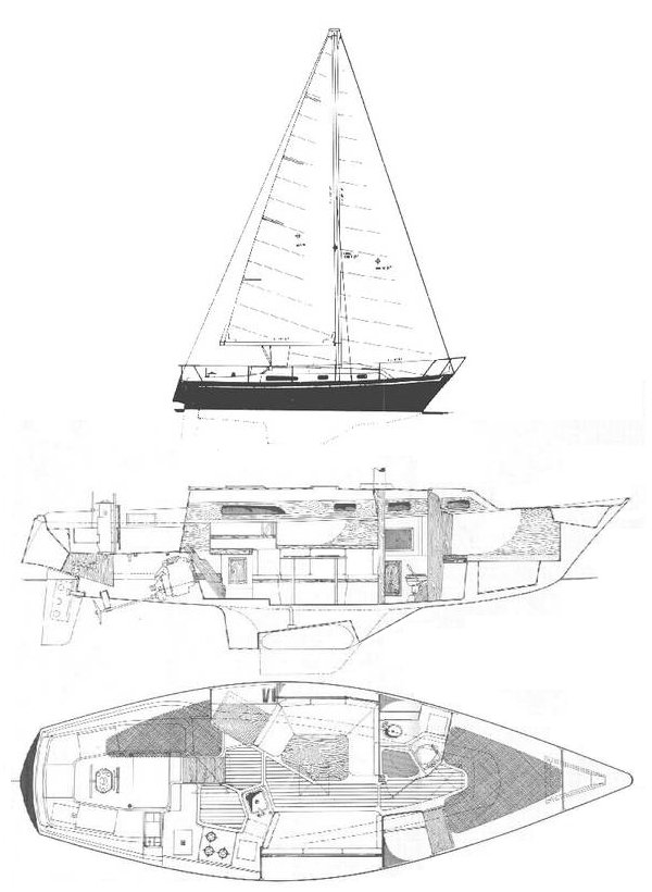 IRWIN 34 CITATION - Drawing
