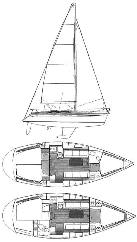 BAVARIA 34 - Drawing