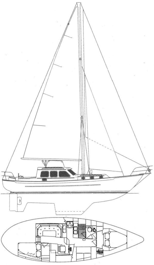 PACIFIC SEACRAFT PILOTHOUSE 40 - Drawing