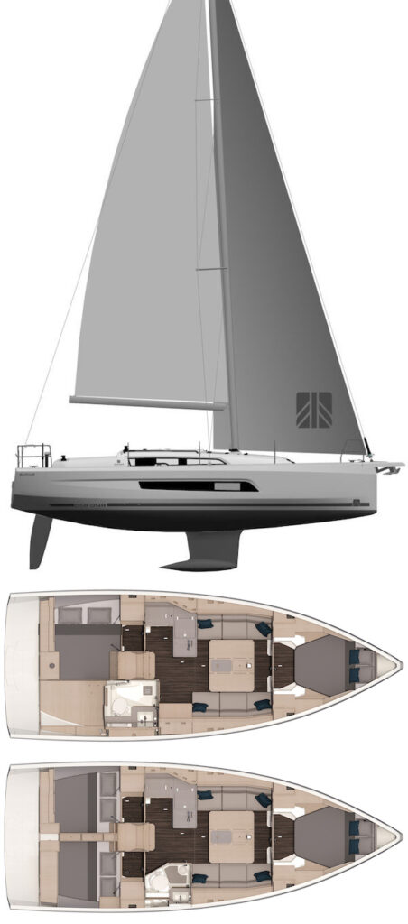 DUFOUR 37 - Drawing