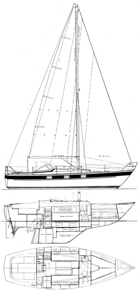 HALLBERG-RASSY 312 - Drawing