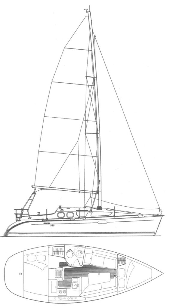 HUNTER 320 - Drawing