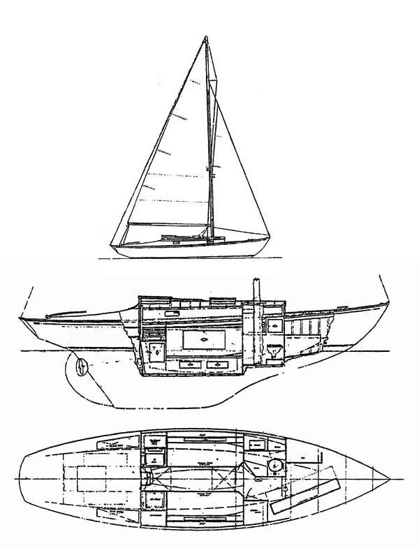 ISLANDER 30 (HINCKLEY-1938) - Drawing