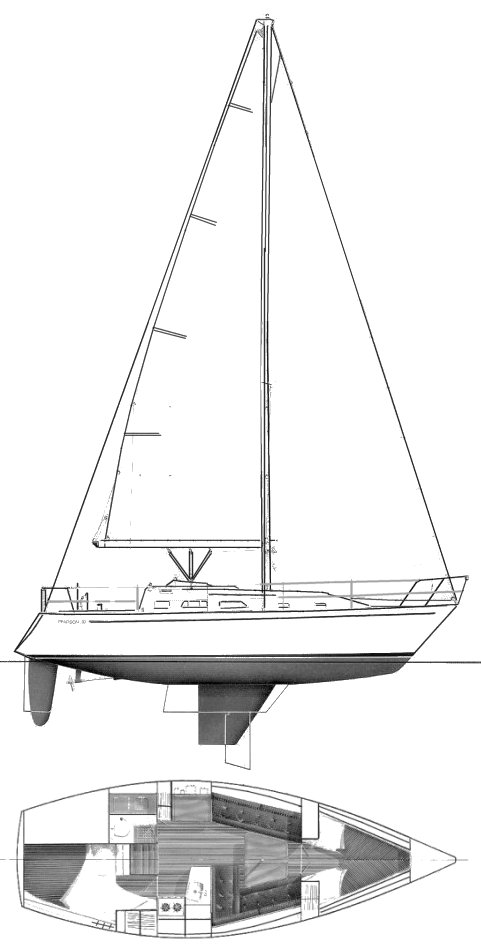 PEARSON 33-2 - Drawing