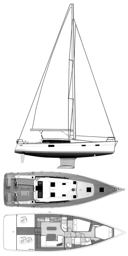 SENSE 46 (BENETEAU) - Drawing