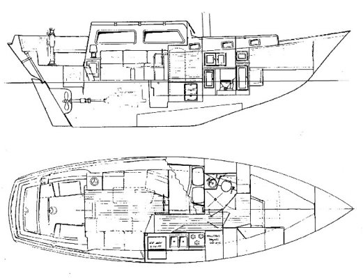 DOWNEASTER 41 - Drawing