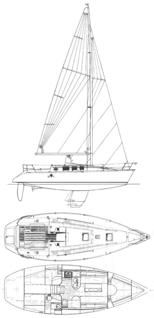 FIRST 35S5 (BENETEAU) - Drawing