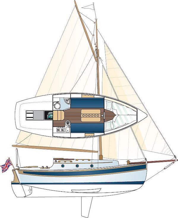CORNISH CRABBER 26 - Drawing