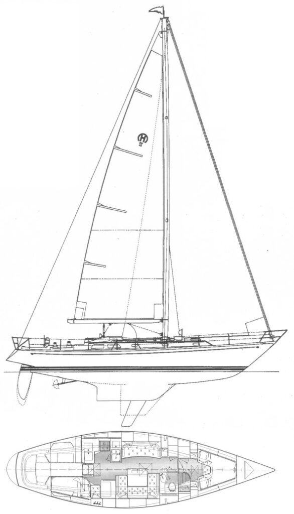 HINCKLEY 43 (MCCURDY & RHODES) - Drawing
