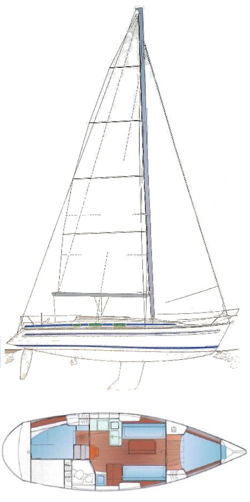 BAVARIA 35 EXCLUSIVE - Drawing