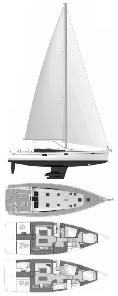 SENSE 50 (BENETEAU) - Drawing