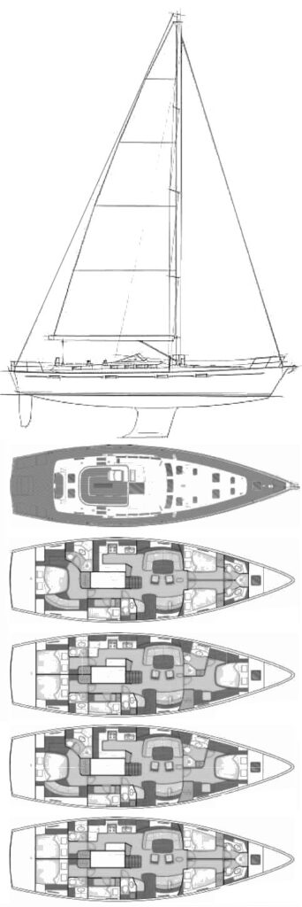 BENETEAU 57 - Drawing