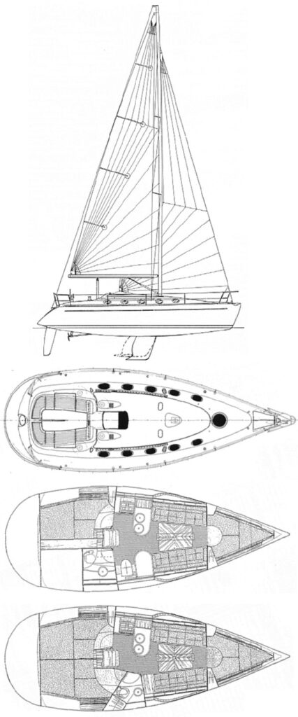 FIRST 35S7 (BENETEAU) - Drawing