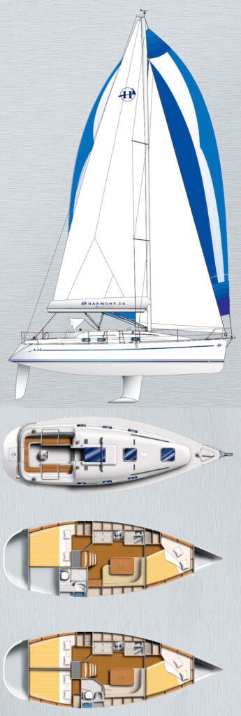 HARMONY 34 (PONCIN) - Drawing