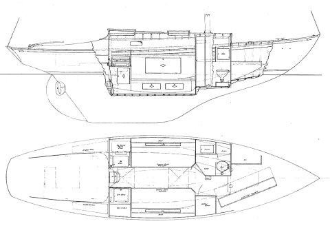 ISLANDER 30 (HINCKLEY-1940) - Drawing