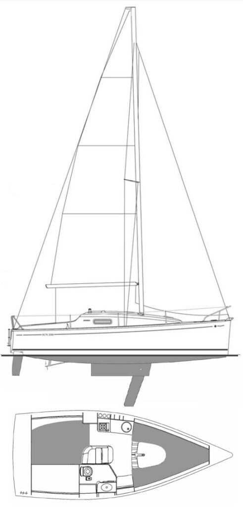 SUN 2500 (JEANNEAU) - Drawing