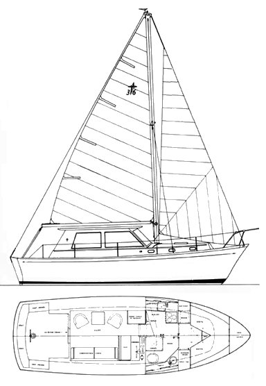 GULFSTAR 36 MS PH - Drawing
